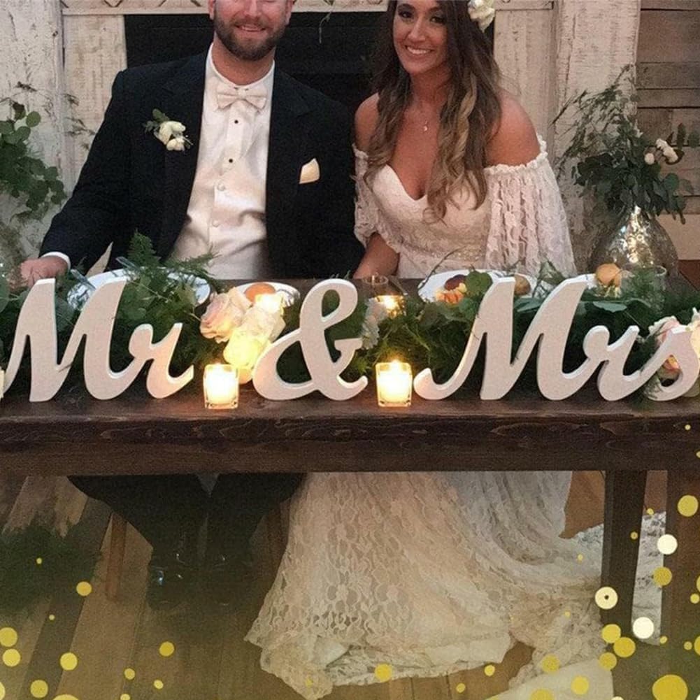 Mr & Mrs Sign for Wedding Table