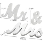 Mr & Mrs Sign for Wedding Table
